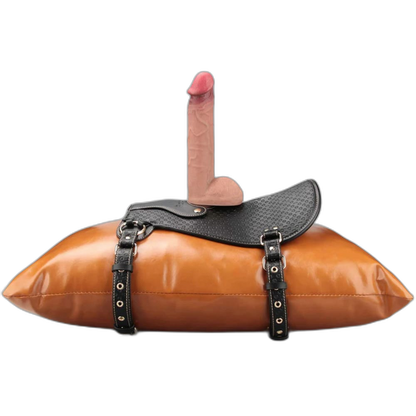 Rebellion Reign - Suction Cup Dildo Mount - Leather Strap On Harness & Versatile Mount