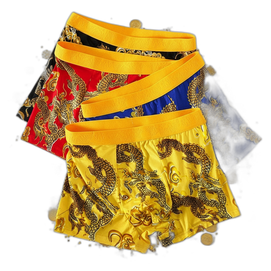 Dragon Daddy Bold Print Men’s Boxer Shorts (4 Pack)