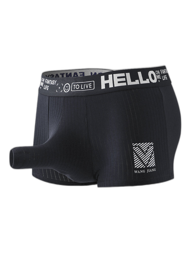 Men’s Separate Pouch Cotton Trunks With Fly Front