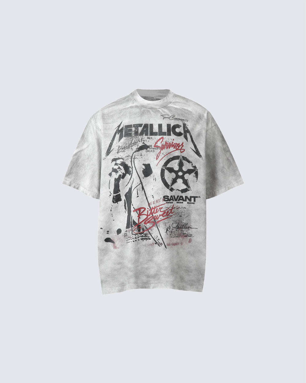 KIIKIO Vintage Washed Cotton Relaxed Tee