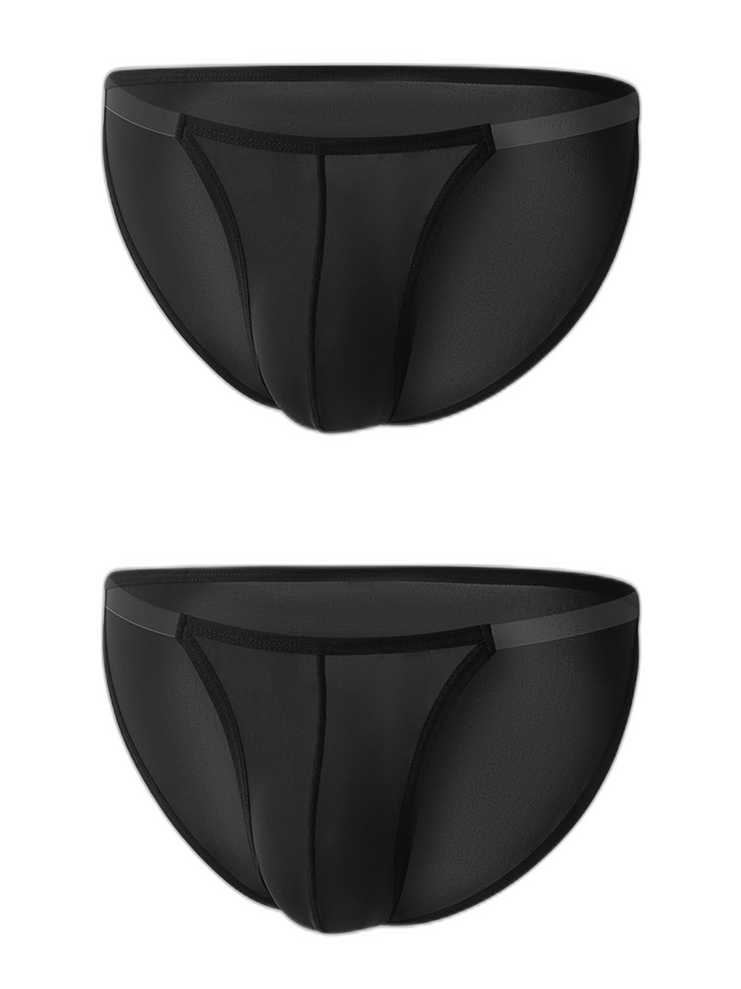Sexy Spliced Transparent Belt Bikini For Men