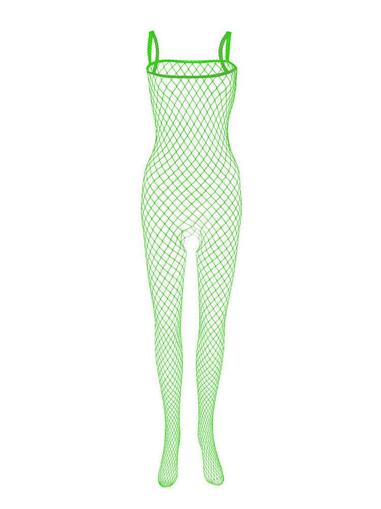 Men's Open Crotch Mesh Bodysuit