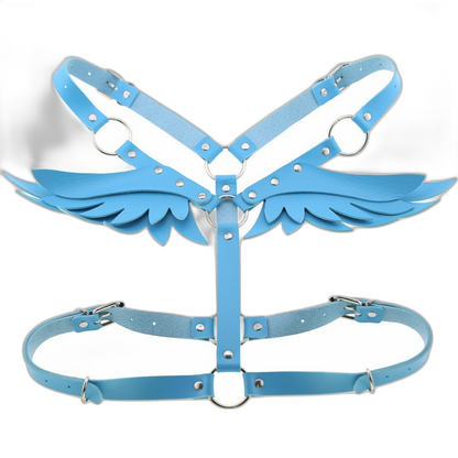 Angel Wings Leather Harness
