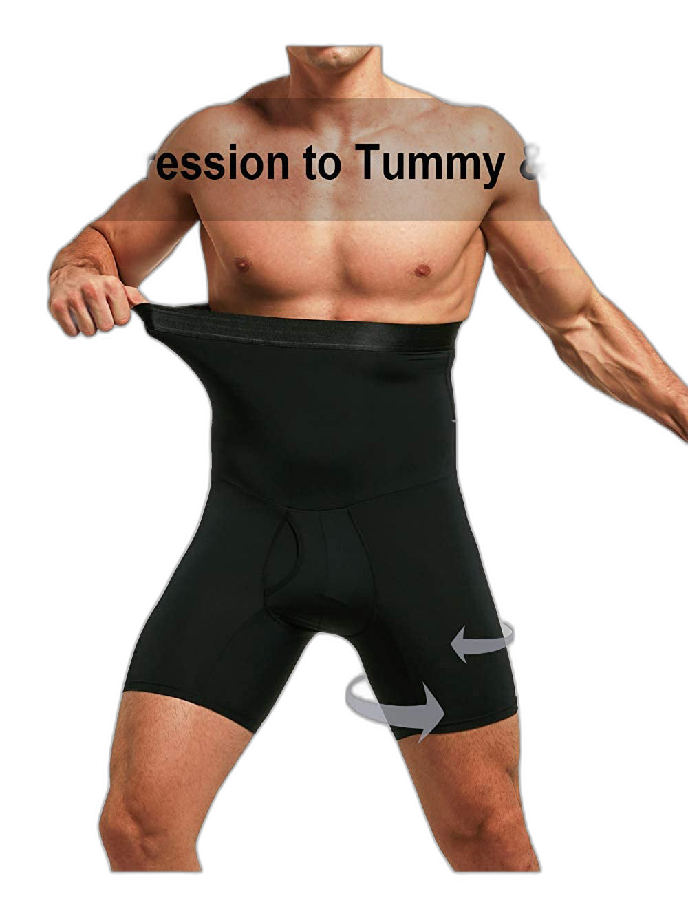 Men's Butt Lift Boxer Briefs with Fly