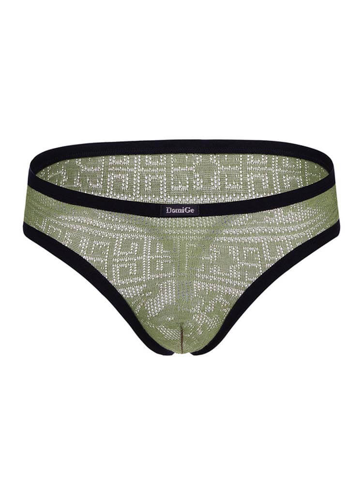 Men's Sexy Mesh Hollow-Out Low-Rise Thong