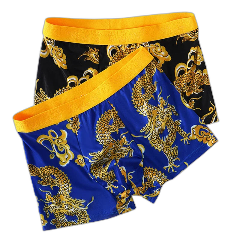 Dragon Daddy Bold Print Men’s Boxer Shorts (4 Pack)