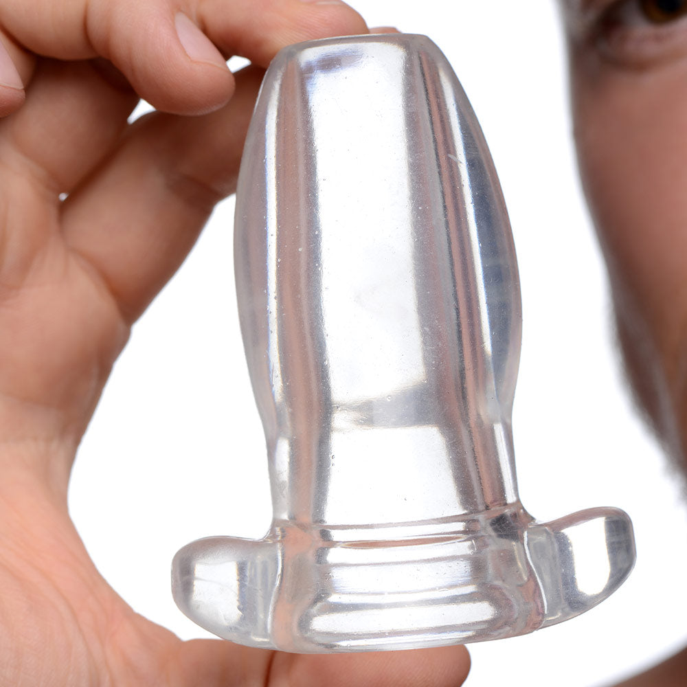 PeepHole Clear Hollow Anal Plug