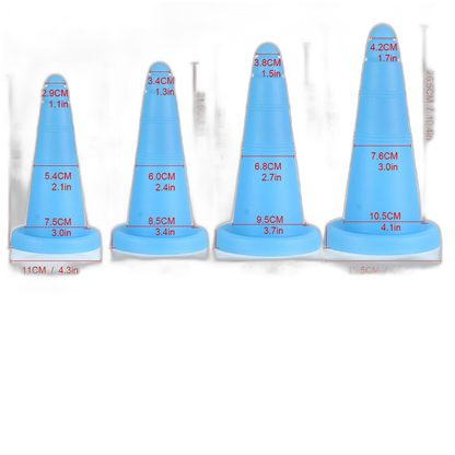 Bloker - Cone Butt Plug - Silicone Anal Plug - Anal Dildo