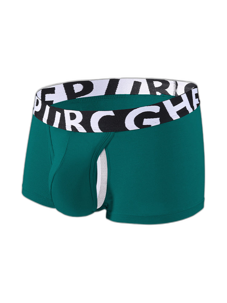2 Pack Men's Separated Pouch Side Vent Design Trunks