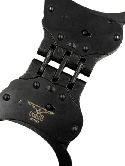 Mister B Handcuffs with Hinge Black