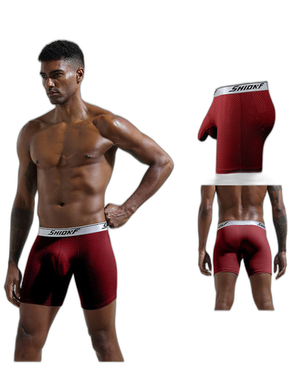 2 Pack Men’s Mesh Separate Pouch Boxers Briefs