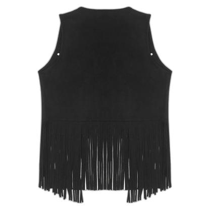 Suede Tassel Western Cowboy Vest