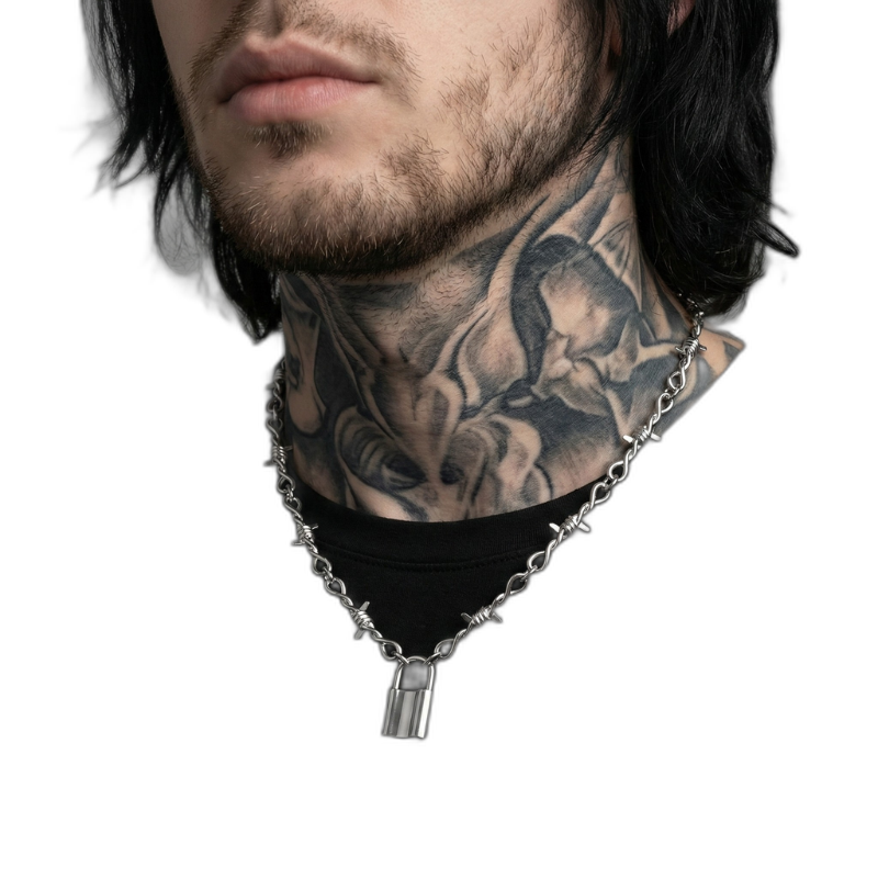 Barbed Lock Necklace