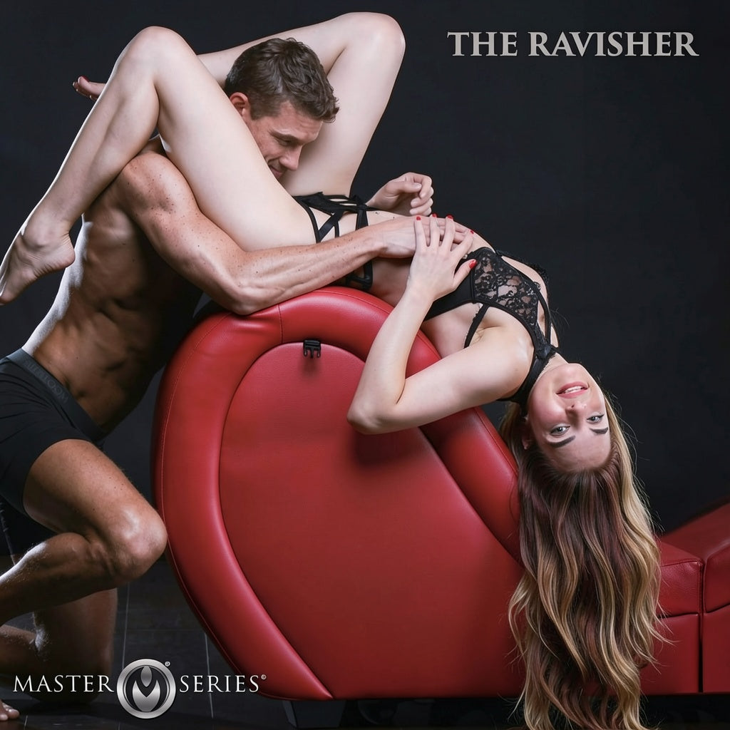 Red Detachable Kinky Sex Chaise with Love Pillows