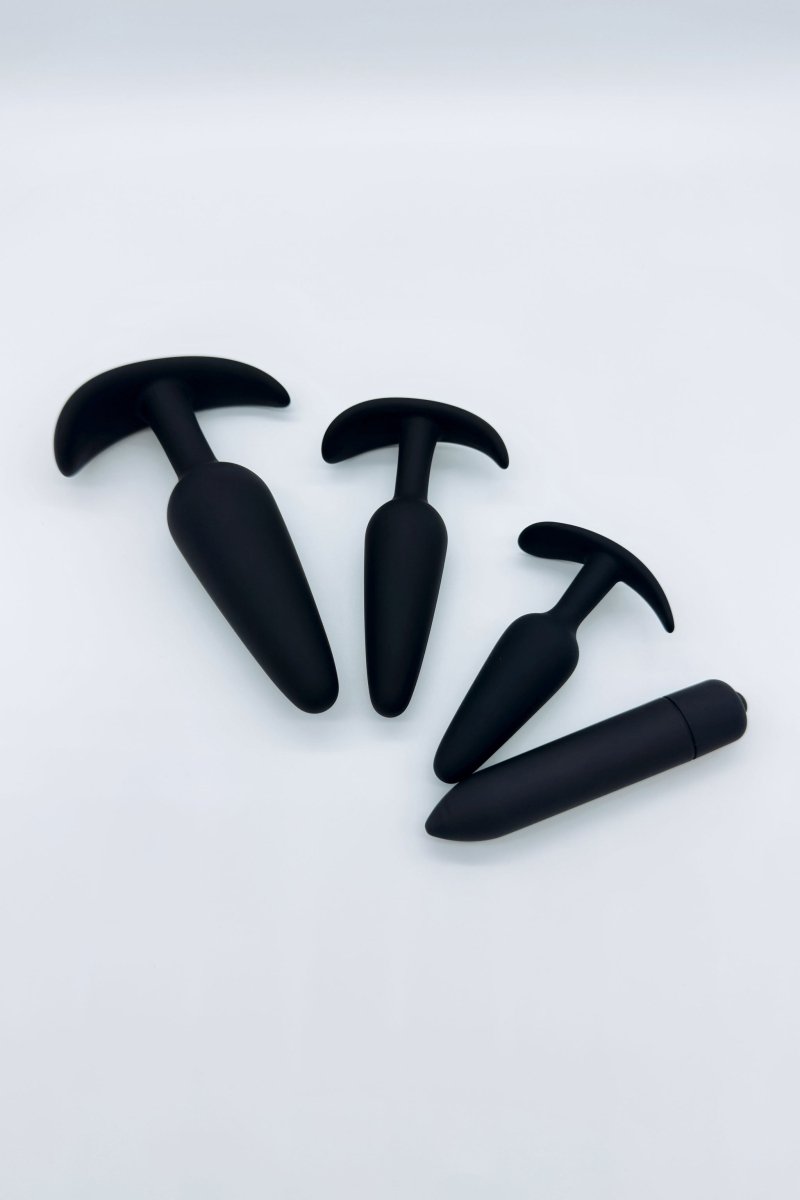 Anal Training Set (3 Piece) with Mini Bullet Vibrator - The Pup Play Hub