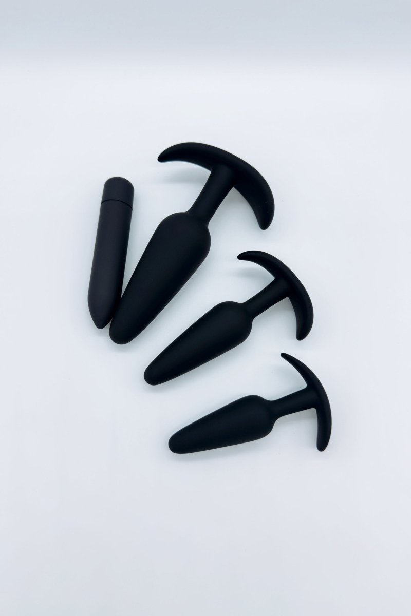 Anal Training Set (3 Piece) with Mini Bullet Vibrator - The Pup Play Hub