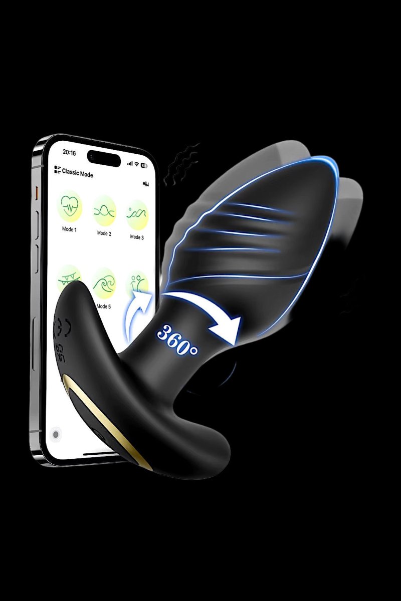 App Controlled 360 Rotating Butt Plug - The Pup Play Hub