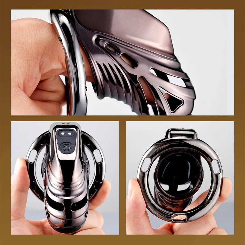 App Controlled Shock Chastity Cage And Key Box Bundle - The Pup Play Hub