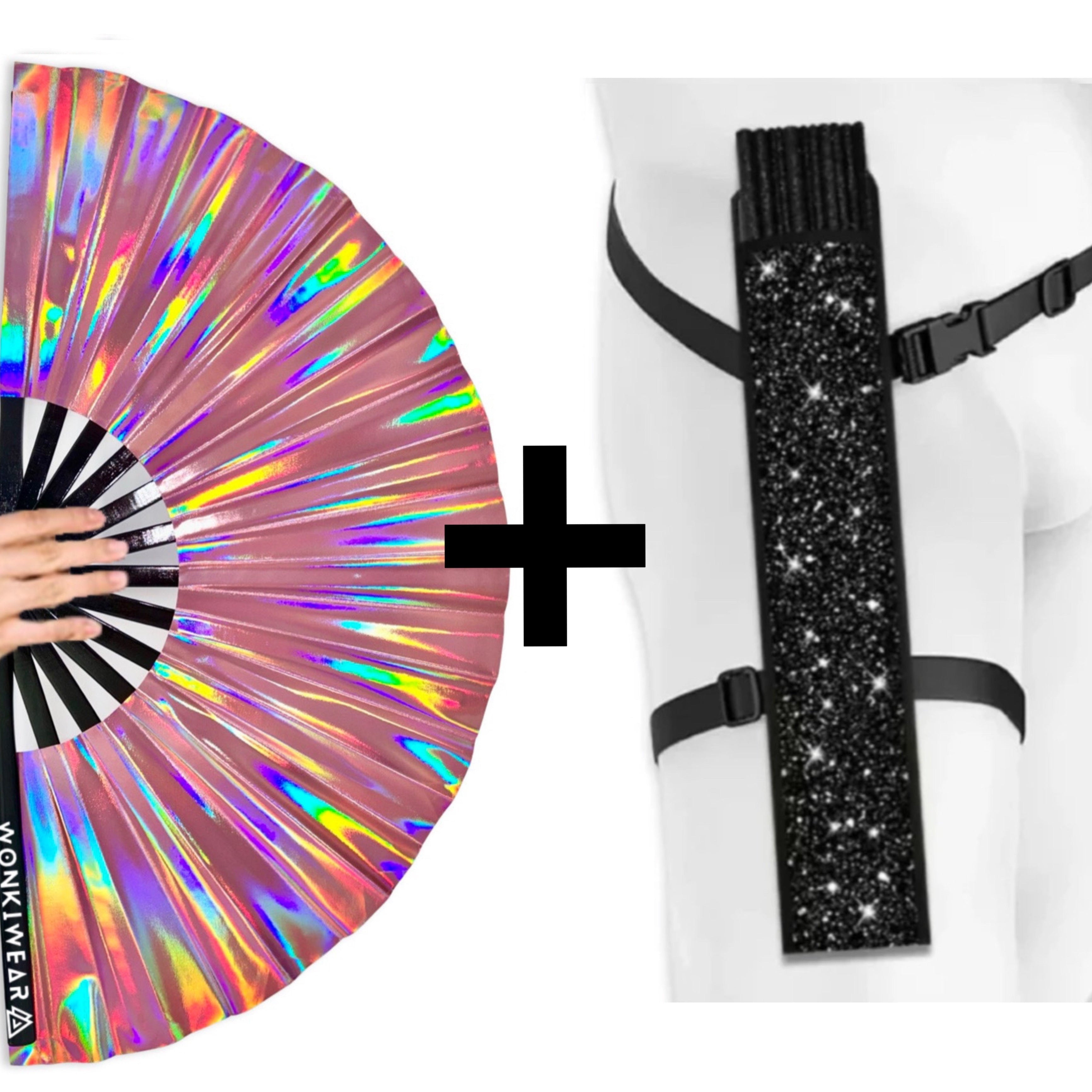 Aurora Galaxy Iridescent Festival Fan