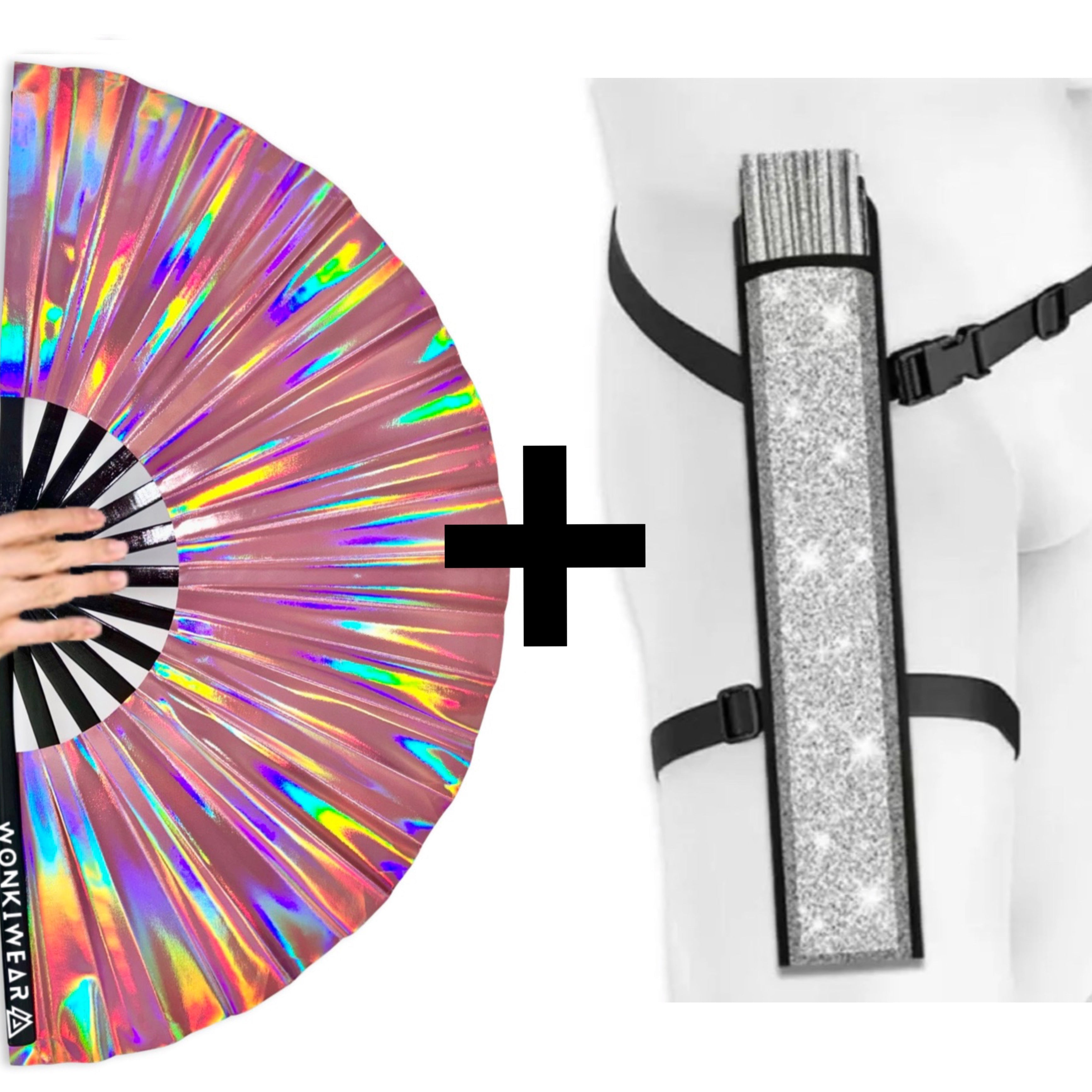 Aurora Galaxy Iridescent Festival Fan