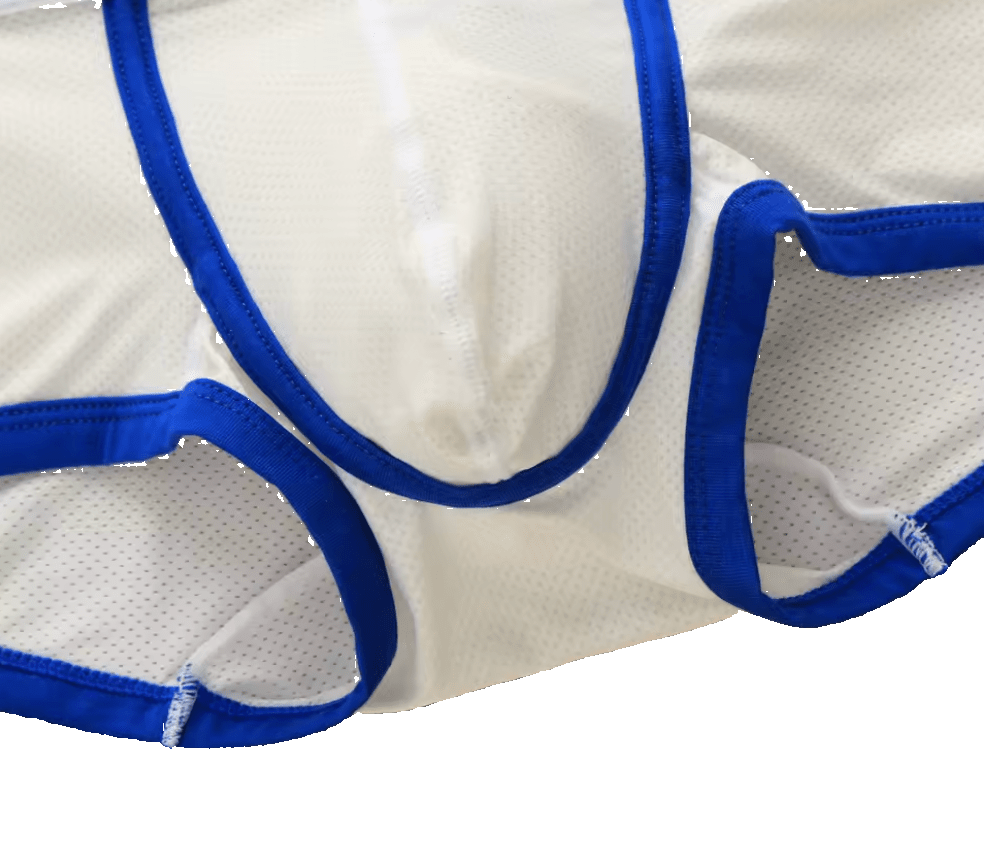 Aussiebum Mesh Trunks Black/Blue - The Pup Play Hub