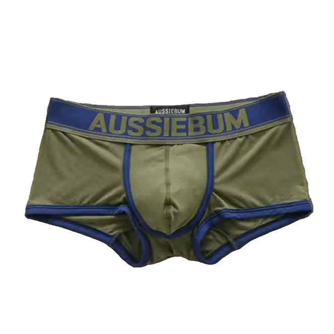 Aussiebum Mesh Trunks Green/Blue - The Pup Play Hub