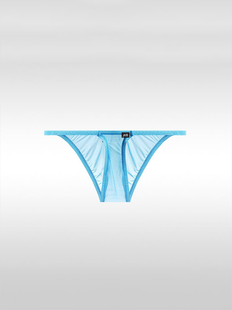 Men's Low-Rise Sexy Ultra-Thin Sheer Ice-Silk Briefs
