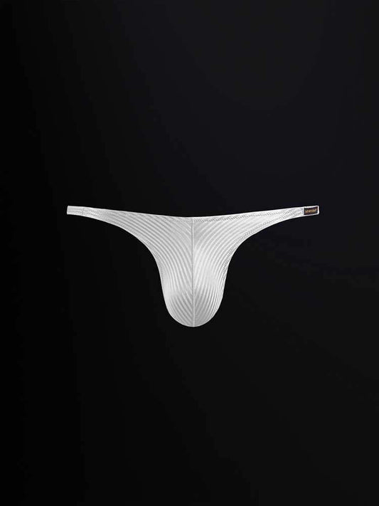 Men's Sexy Solid-Color Low-Rise Glossy Bikini Briefs