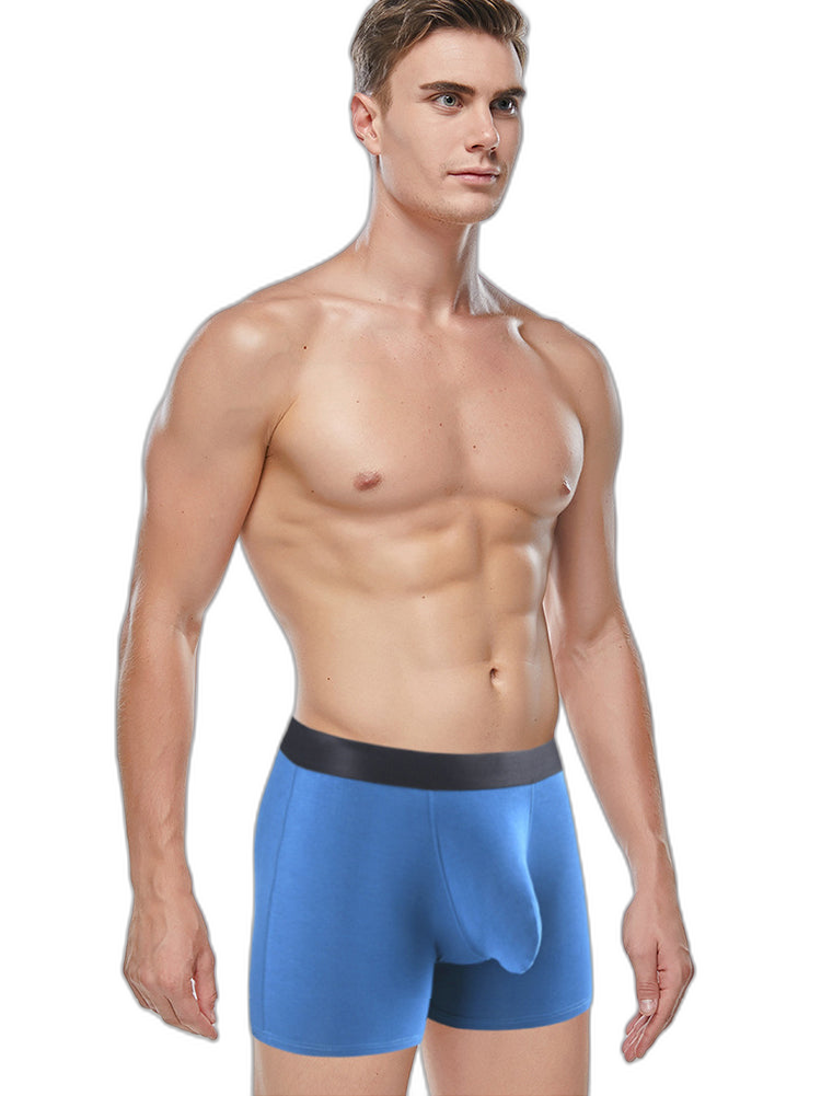 Men's Separate Big Pouch Long Boxer Briefs