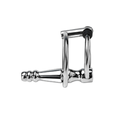 Stainless Steel Hollow Penis Plug with Twin Rings