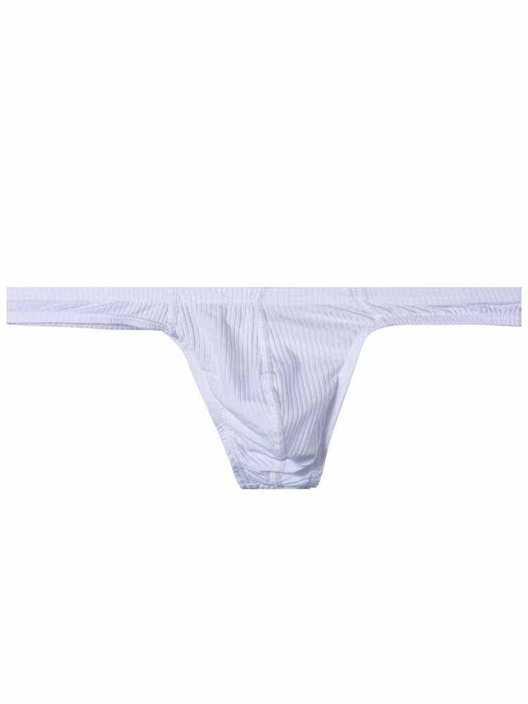 Men's Solid Color Low Rise High Cut Thongs