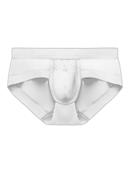 Aoelemen 4 Pack Men's Breathable U Convex Pouch Briefs