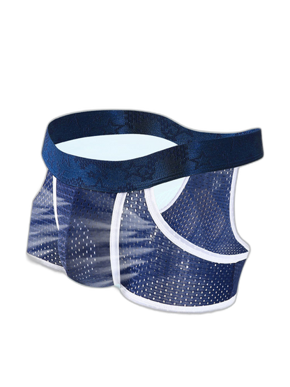 3 Pack Men's Breathable Mesh Lightweight & Airy Supportive Fit Trunks