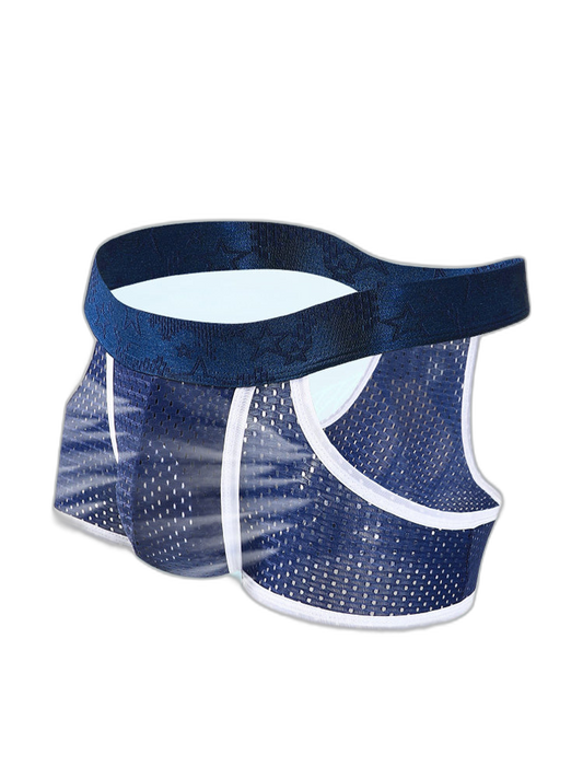 3 Pack Men's Breathable Mesh Lightweight & Airy Supportive Fit Trunks