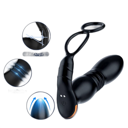 Wave - App and Remote Controlled Prostate Massager with Double Cock Rings