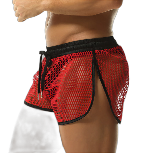 Mesh Split Shorts