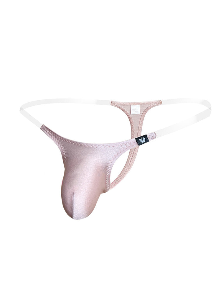 Men's Invisible Waistband Straps Low Rise Thong 