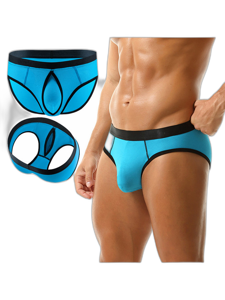 3-pack Men's Low-rise Compartment Lift Independent Pouch Briefs