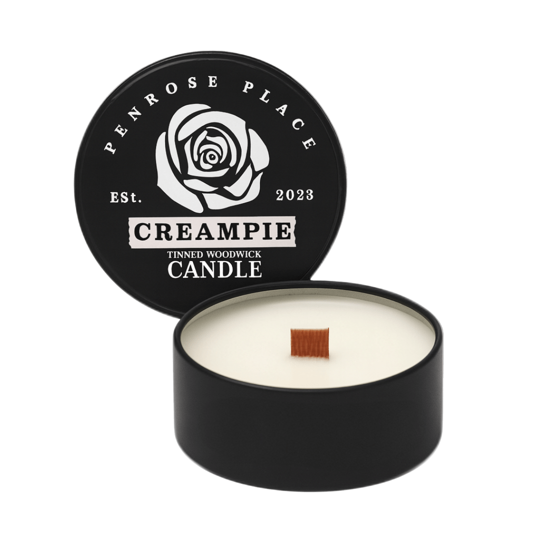 Creampie Tinned Woodwick Candle Vanilla