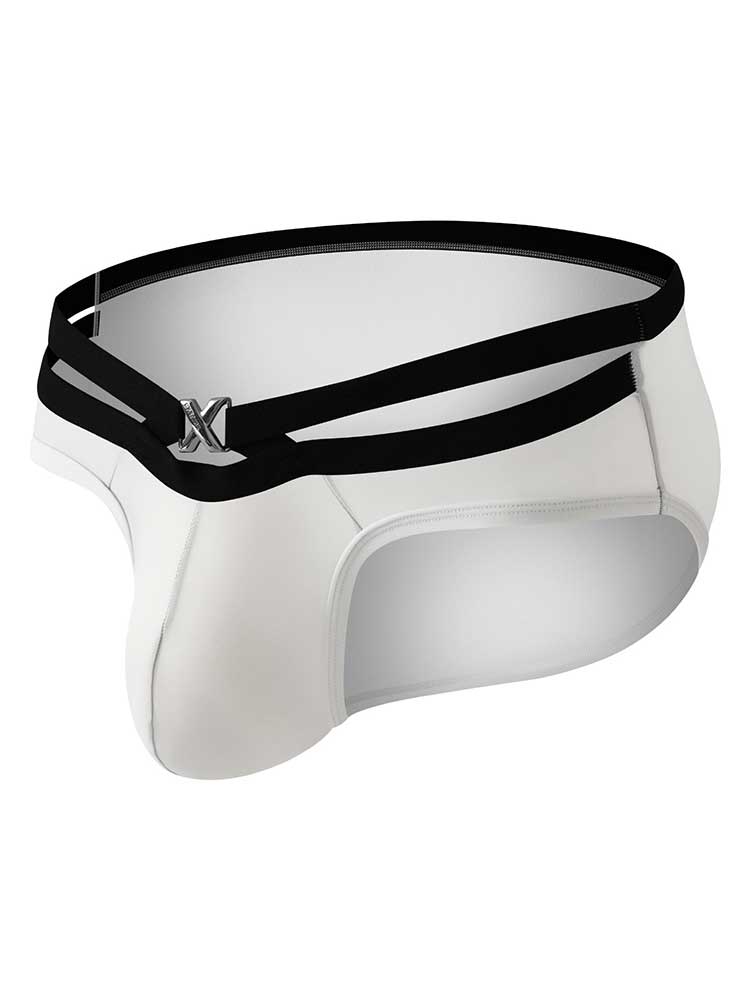 Men's Sexy Solid-Color Cutout Pouch Briefs