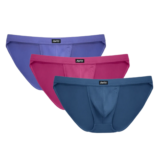 3 Pack RIBBED Tanga Briefs