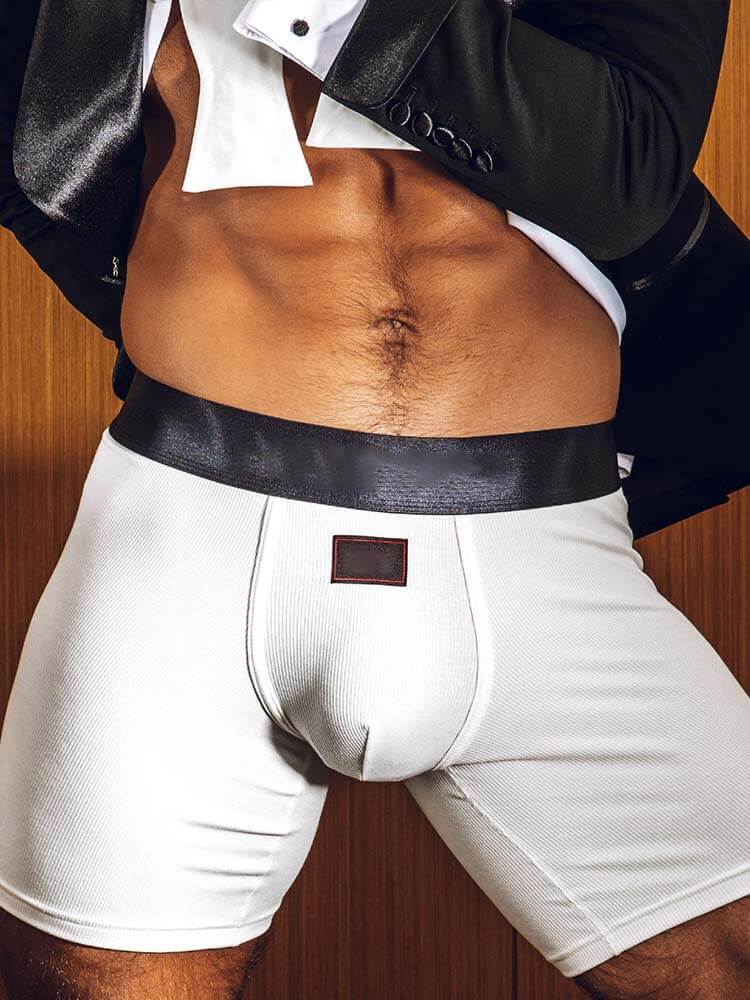 Men's Business Wide Belt Breathable Boxer Briefs