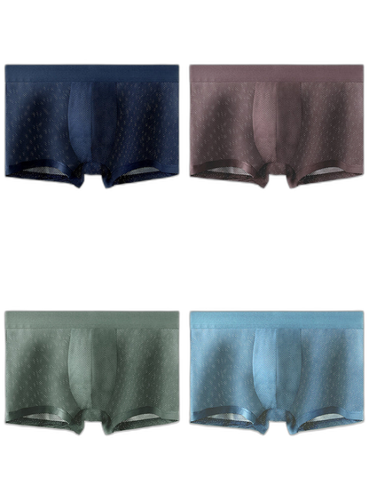 4 Pack Men's Thin Ultra Breathable Mesh Trunks