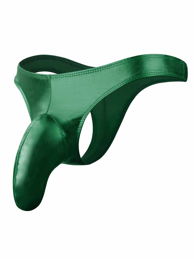 Men's Faux Leather Elephant Trunk Thongs