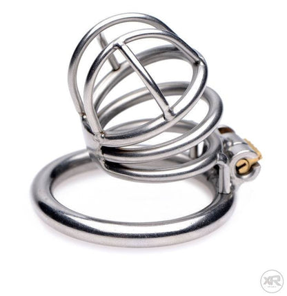 The Pen Deluxe Stainless Steel Locking Chastity Cage