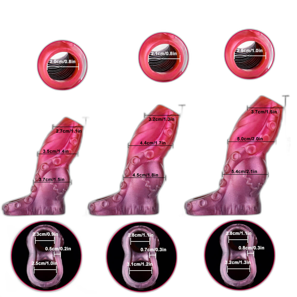 Aqua - 4-5 Inch Penis Sleeve - Hollow Cock Sleeve