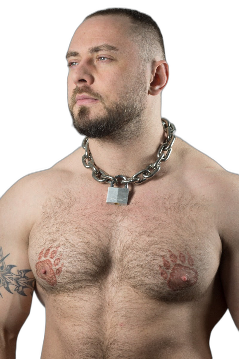 ruff GEAR Pitbull Chain 8mm with 40mm Master Lock