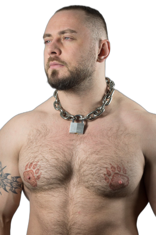 ruff GEAR Pitbull Chain 8mm with 40mm Master Lock