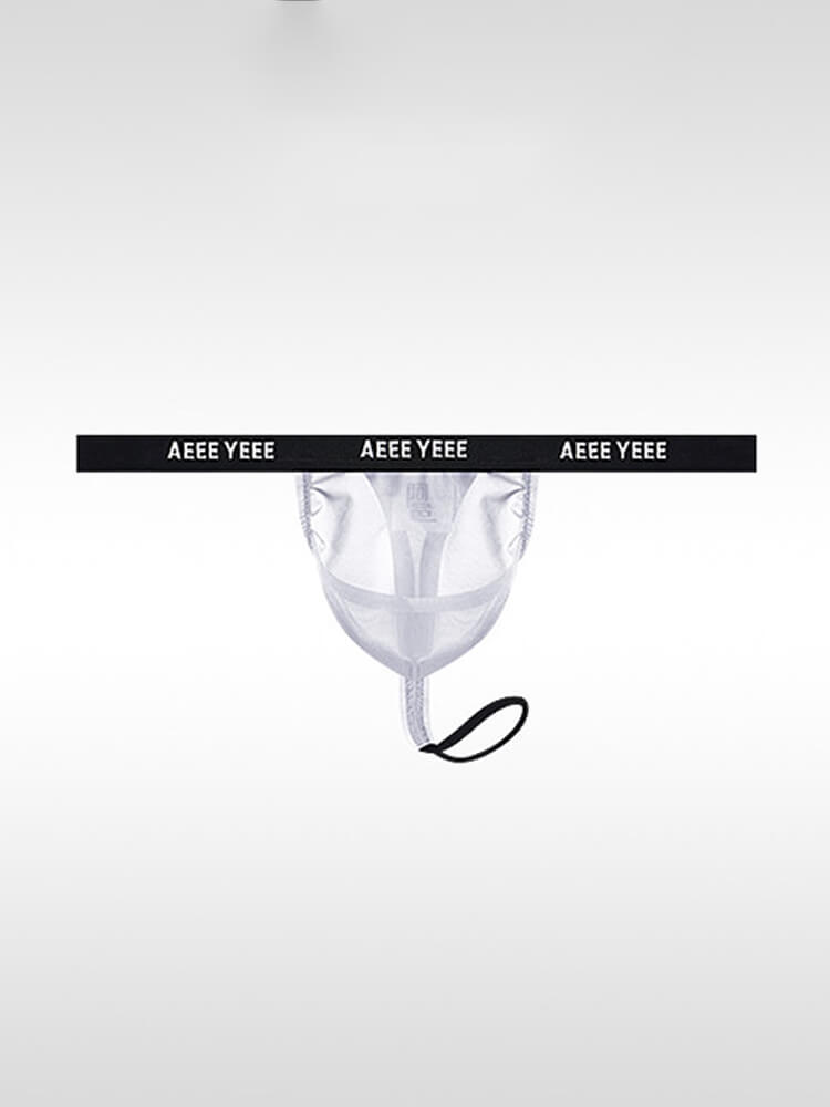 Men's Sexy Sheer Scrotal Support & Lifting Thong