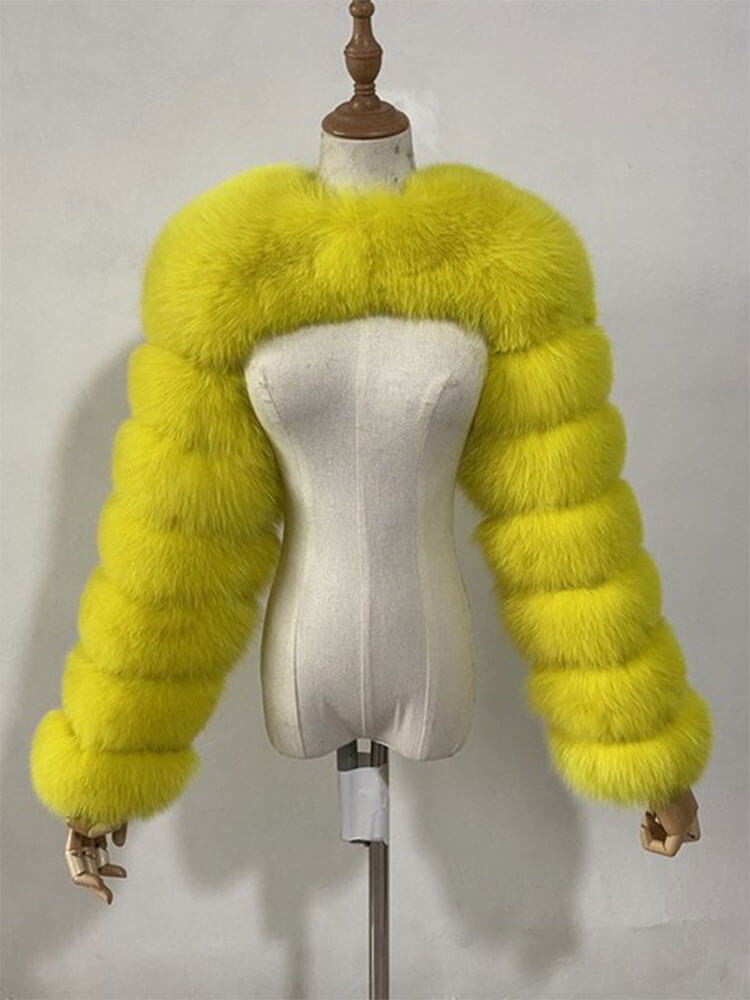 Men's Fashion Sexy Faux Fur Cropped Shawl